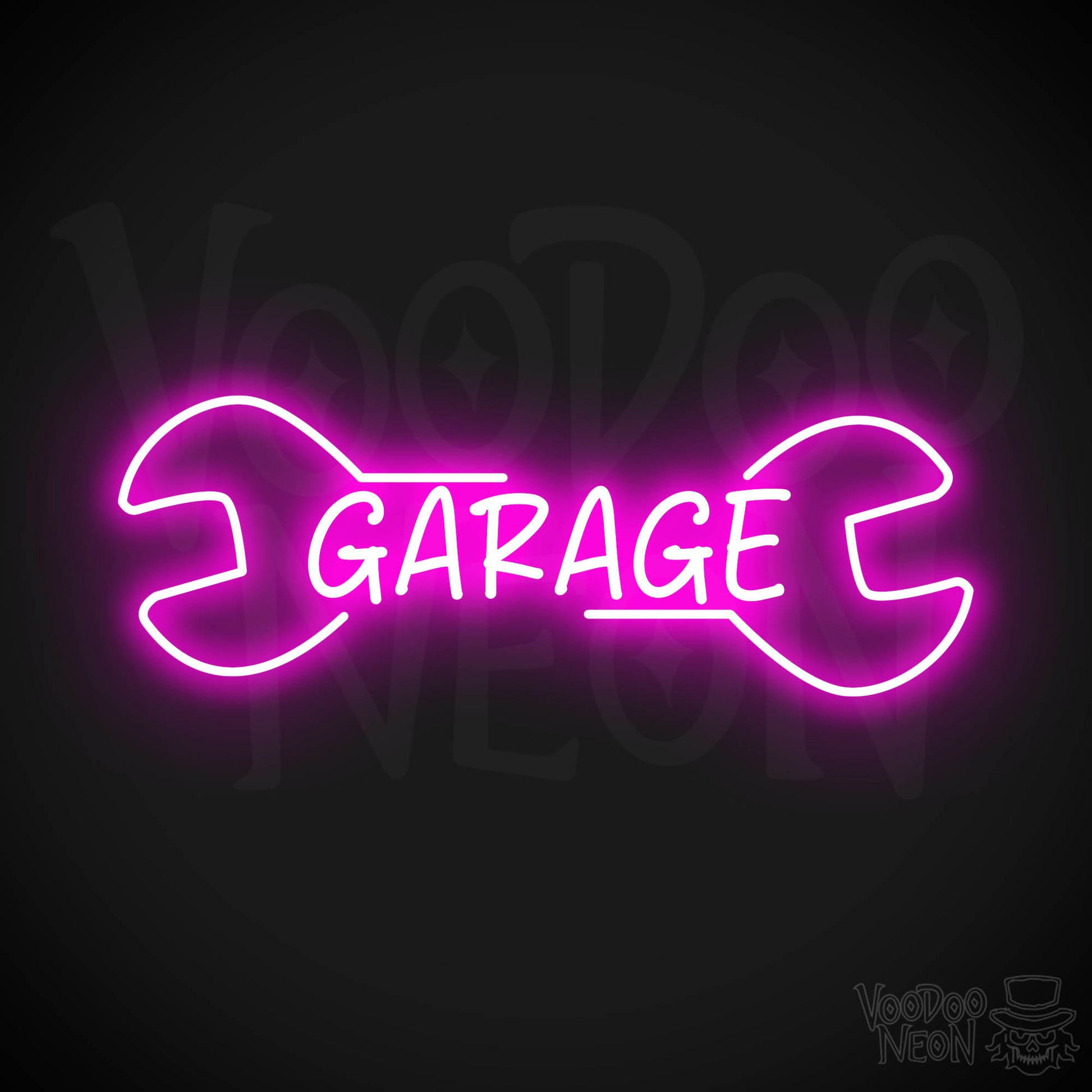 Garage Neon Sign - Pink