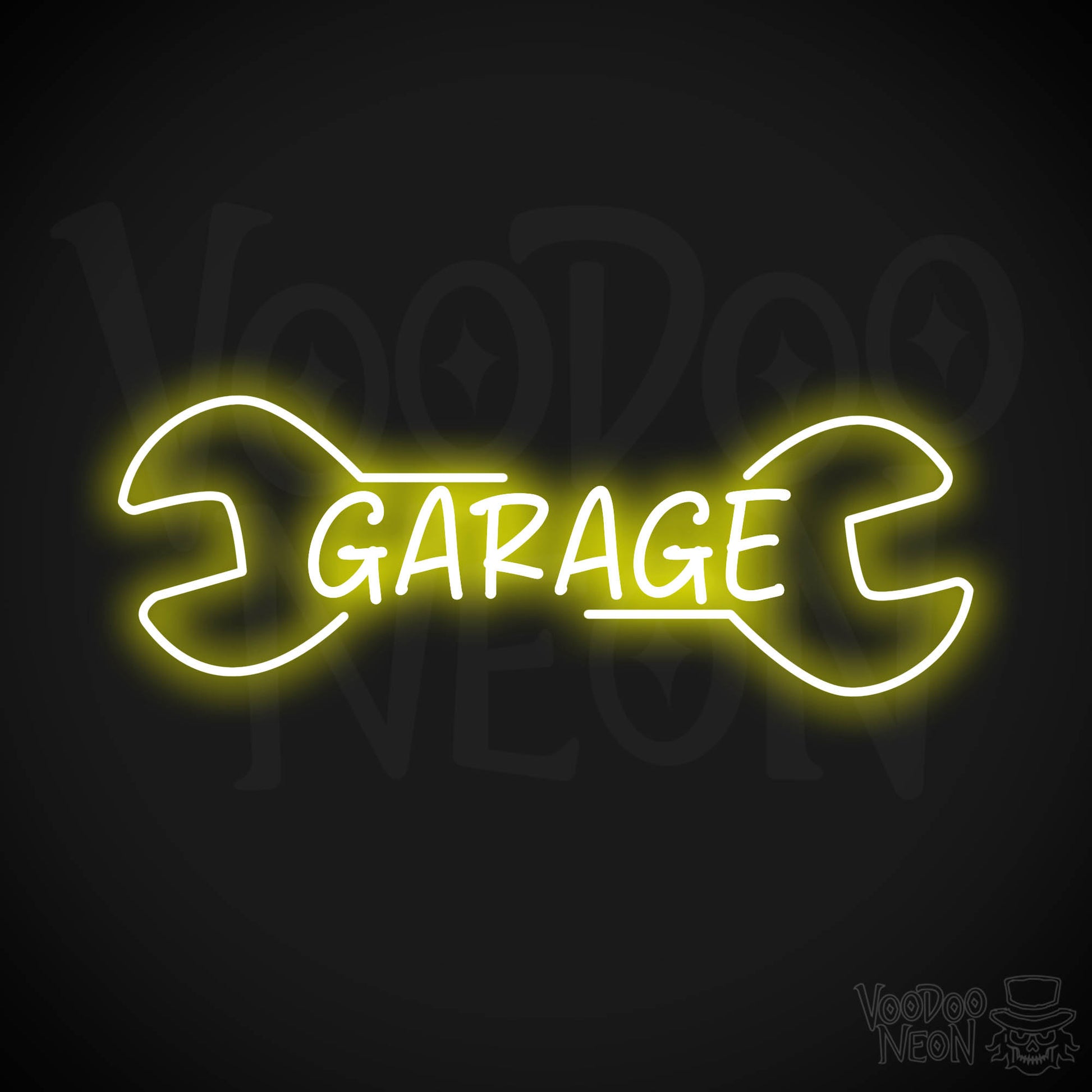 Garage Neon Sign - Yellow