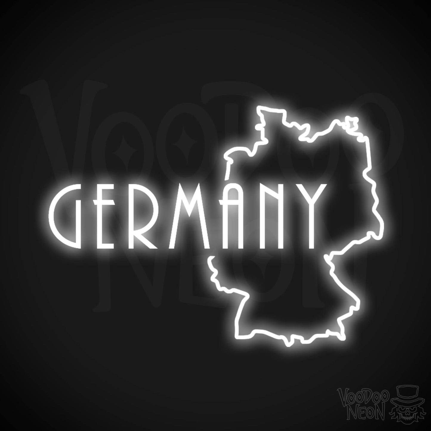 Germany Neon Sign - Neon Germany Sign - LED Sign - Color White