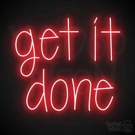 Get It Done LED Neon - Red