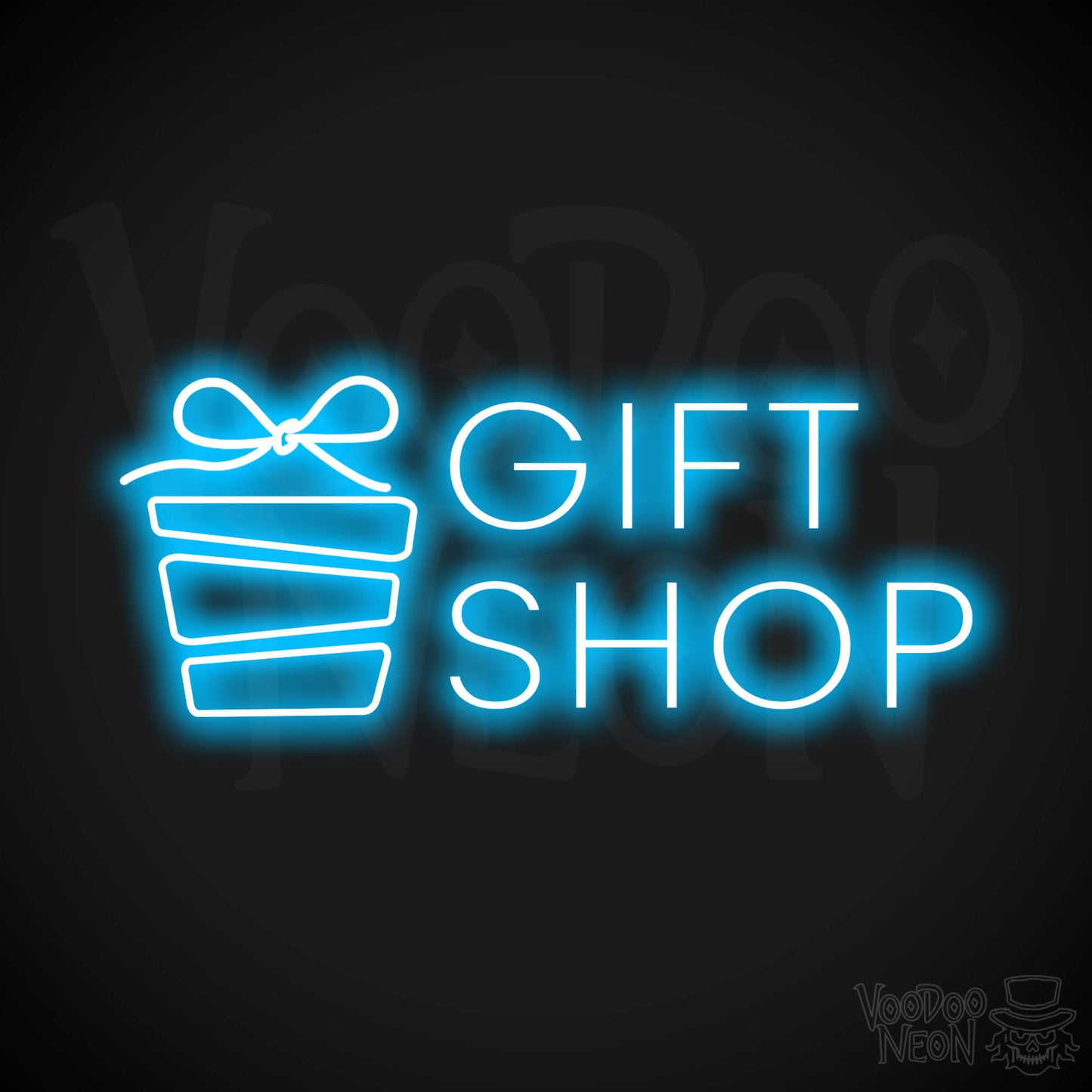 Gift Shop LED Neon - Dark Blue