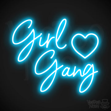 Girl Gang LED Neon - Dark Blue