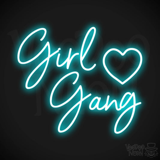 Girl Gang LED Neon - Ice Blue