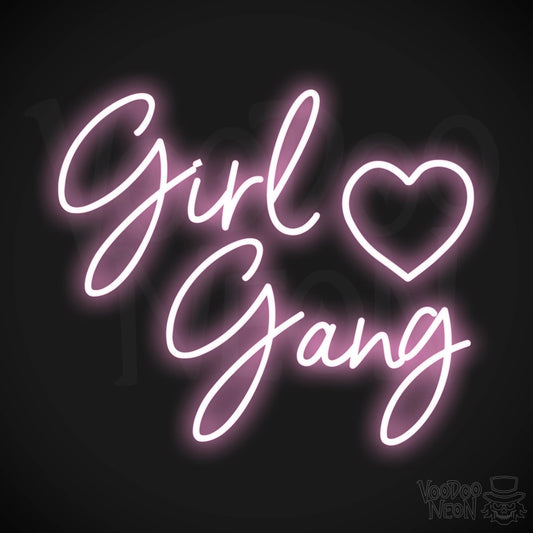 Girl Gang LED Neon - Light Pink