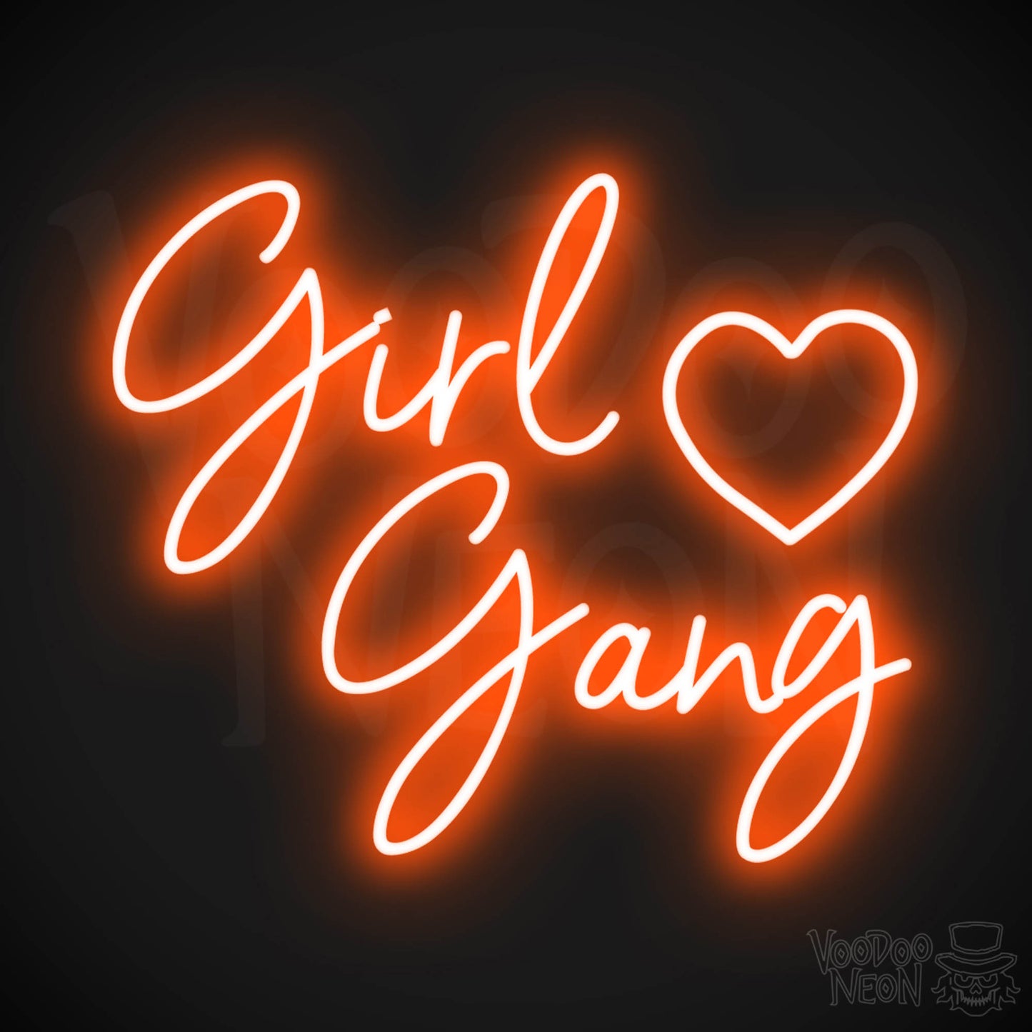 Girl Gang LED Neon - Orange