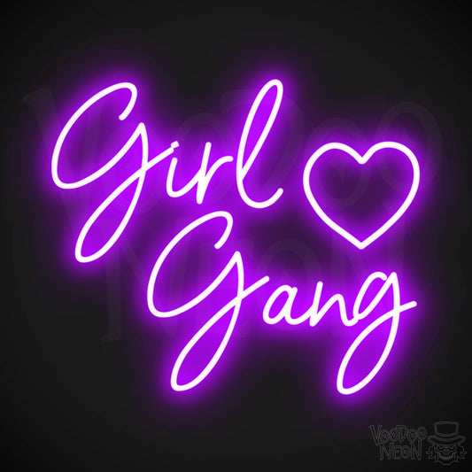 Girl Gang LED Neon - Purple