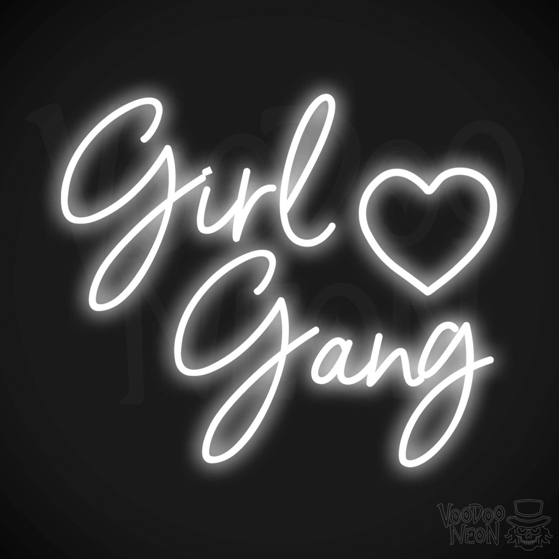 Girl Gang LED Neon - White