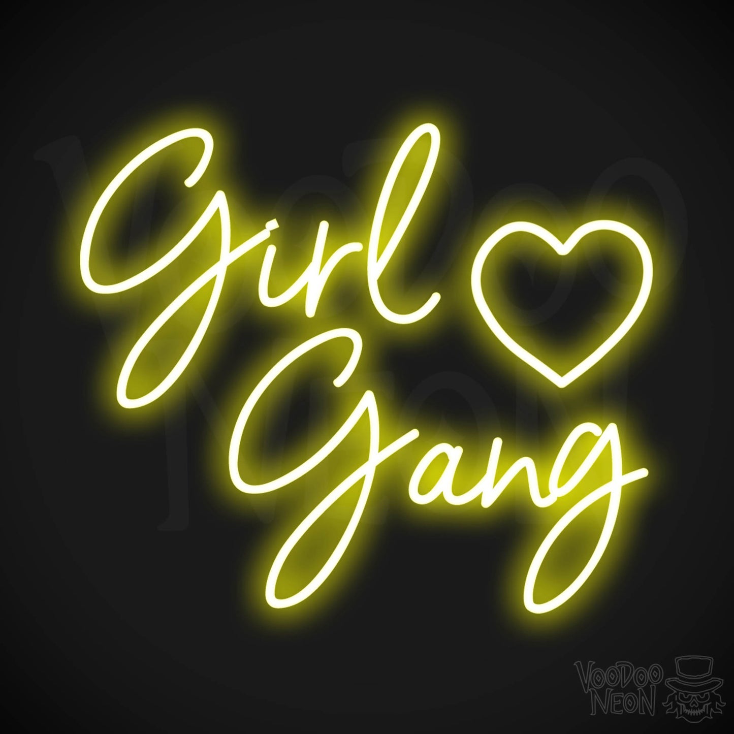 Girl Gang LED Neon - Yellow