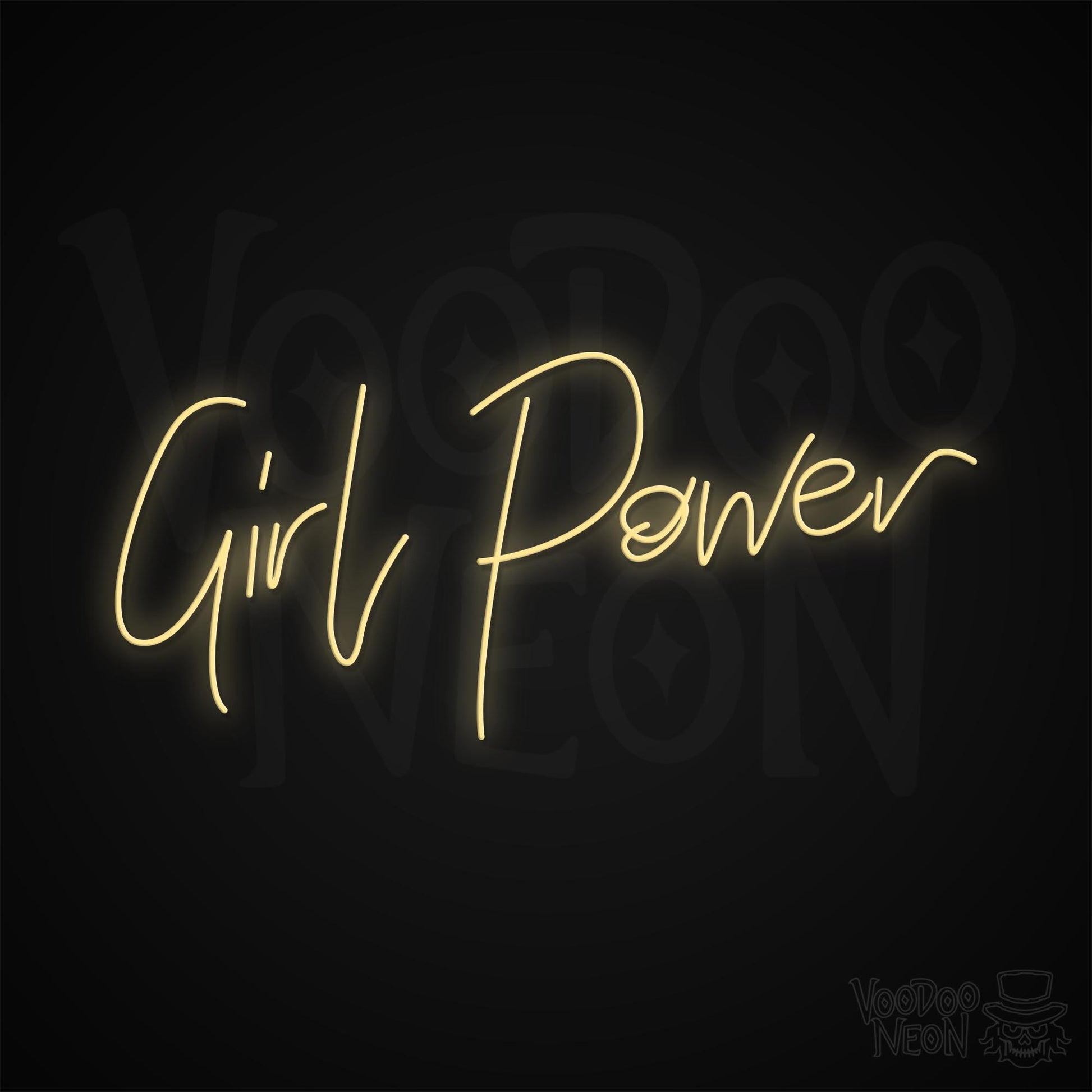 Girl Power Neon Sign - Warm White