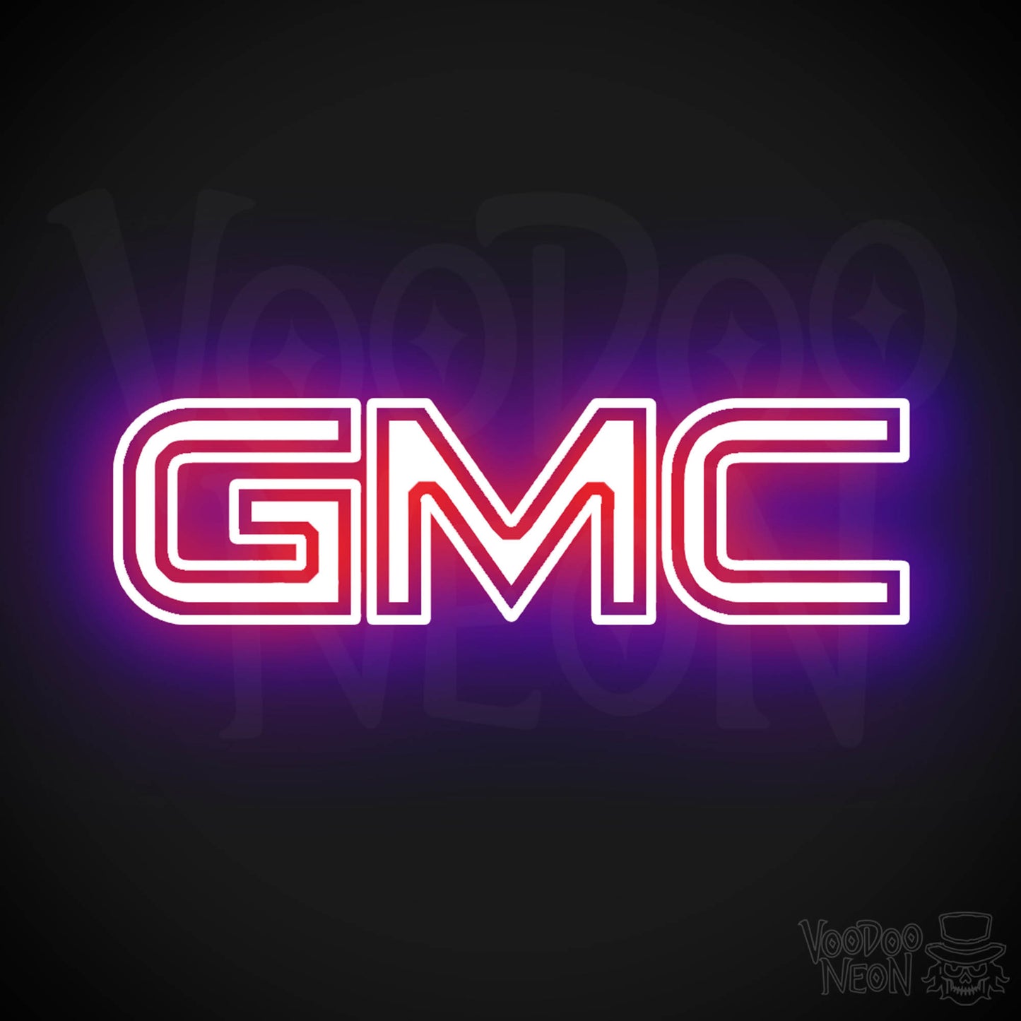 GMC Neon Sign - Neon GMC Sign - GMC Logo Wall Art - Color Multi-Color