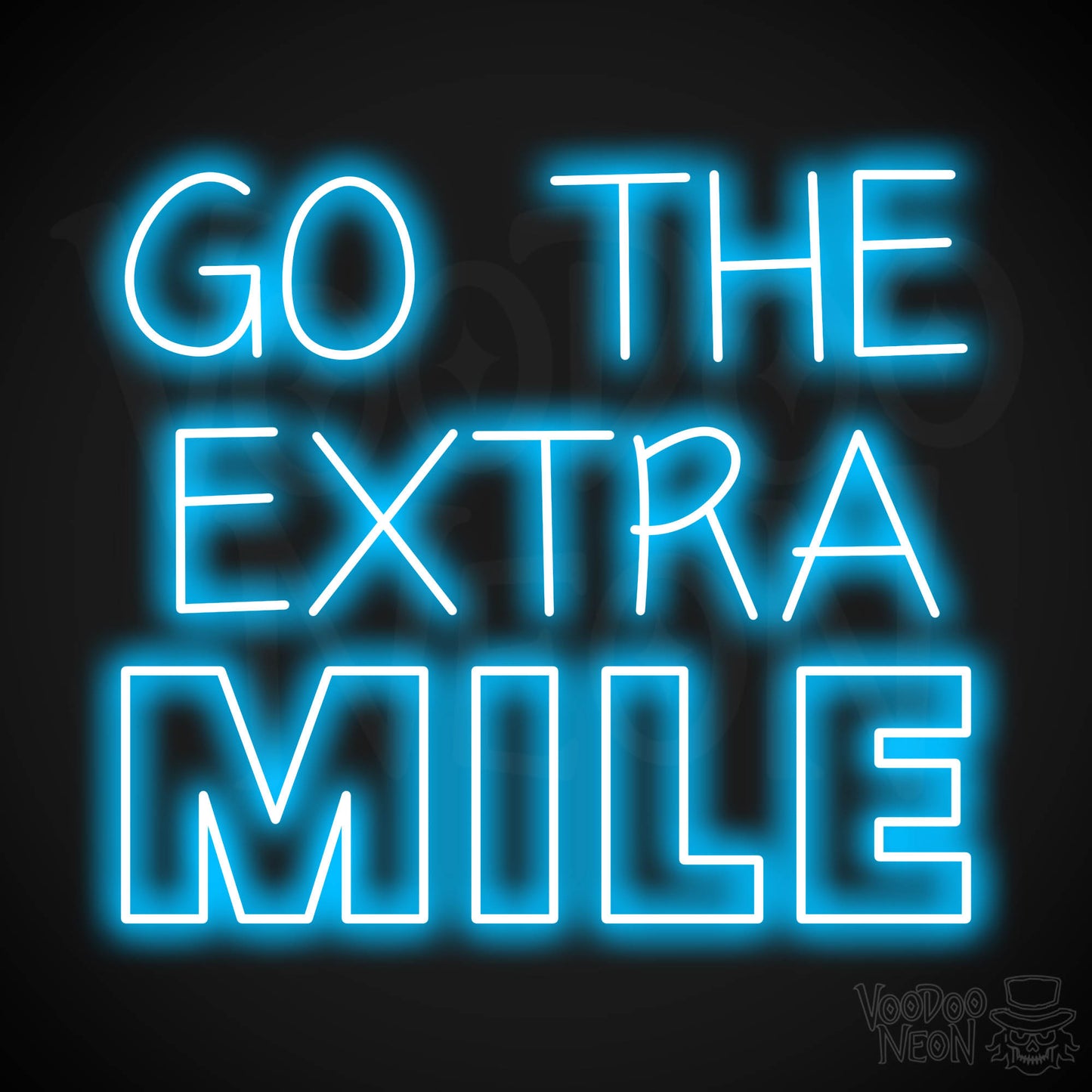 Go The Extra Mile LED Neon - Dark Blue