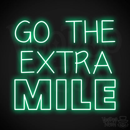 Go The Extra Mile LED Neon - Green