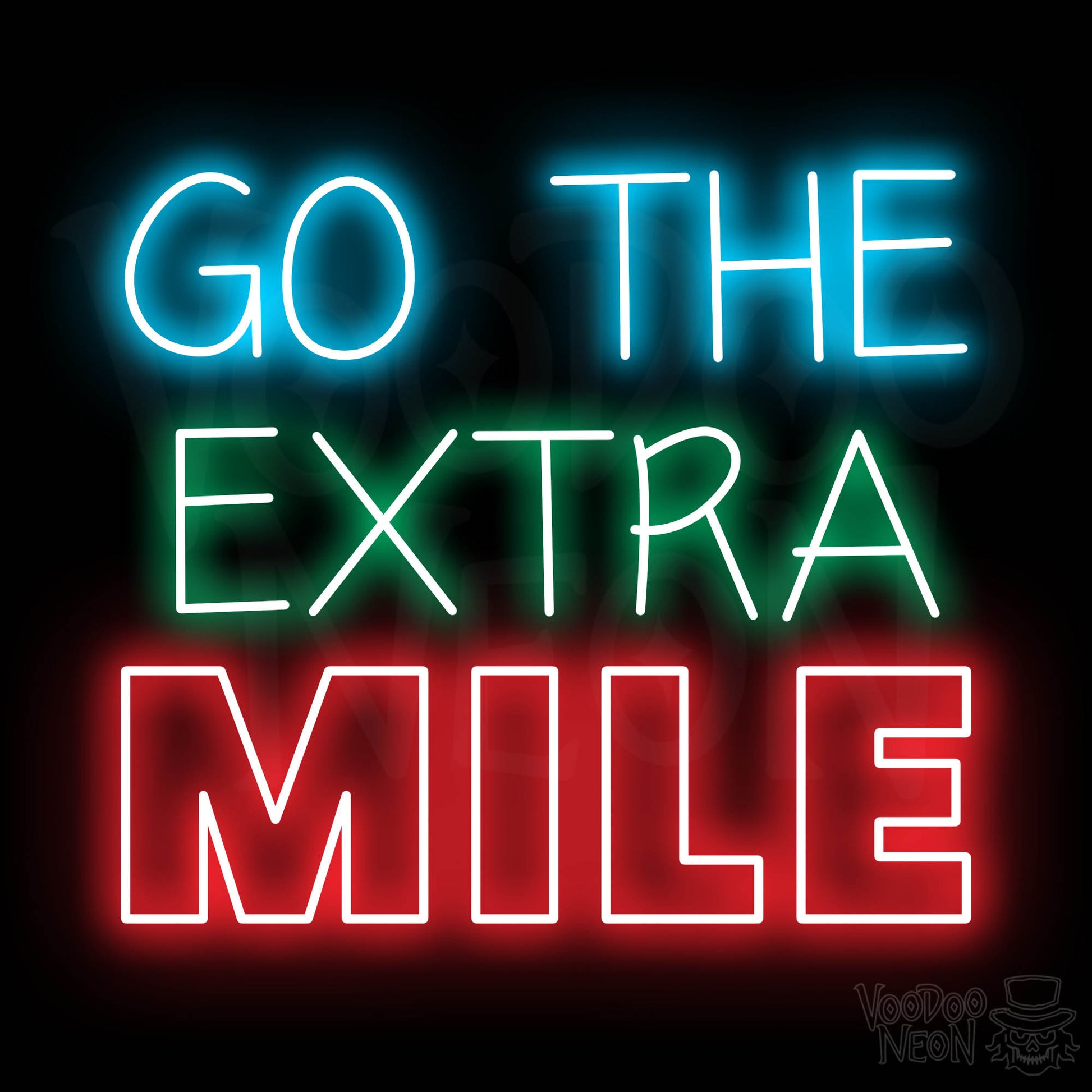 Go The Extra Mile LED Neon - Multi-Color