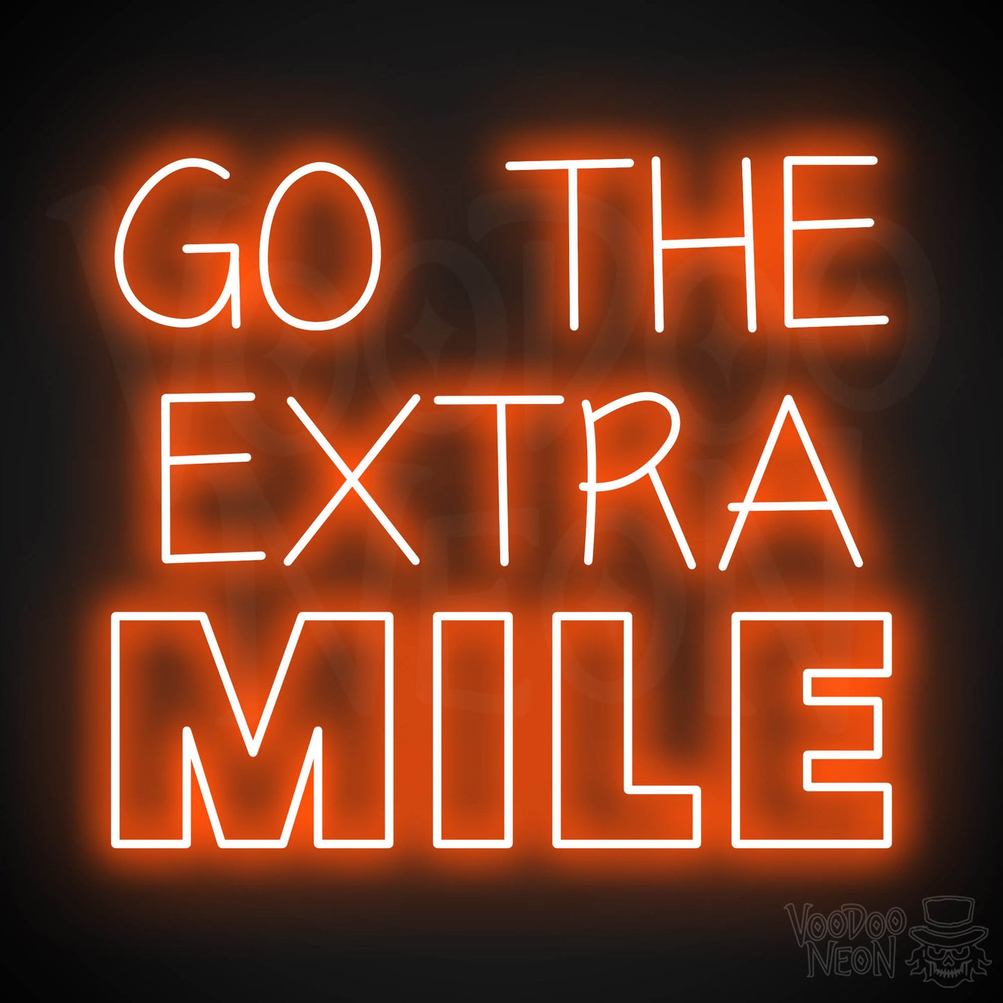 Go The Extra Mile LED Neon - Orange