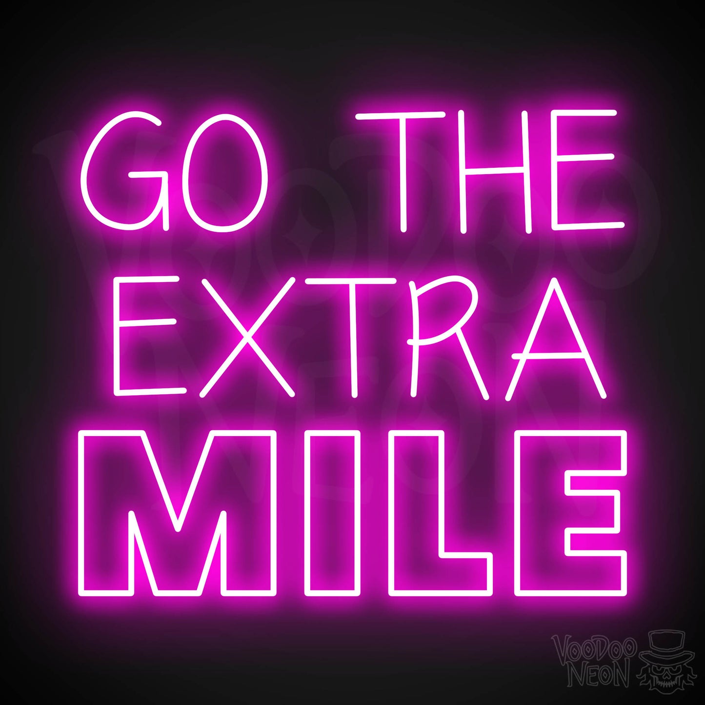 Go The Extra Mile LED Neon - Pink