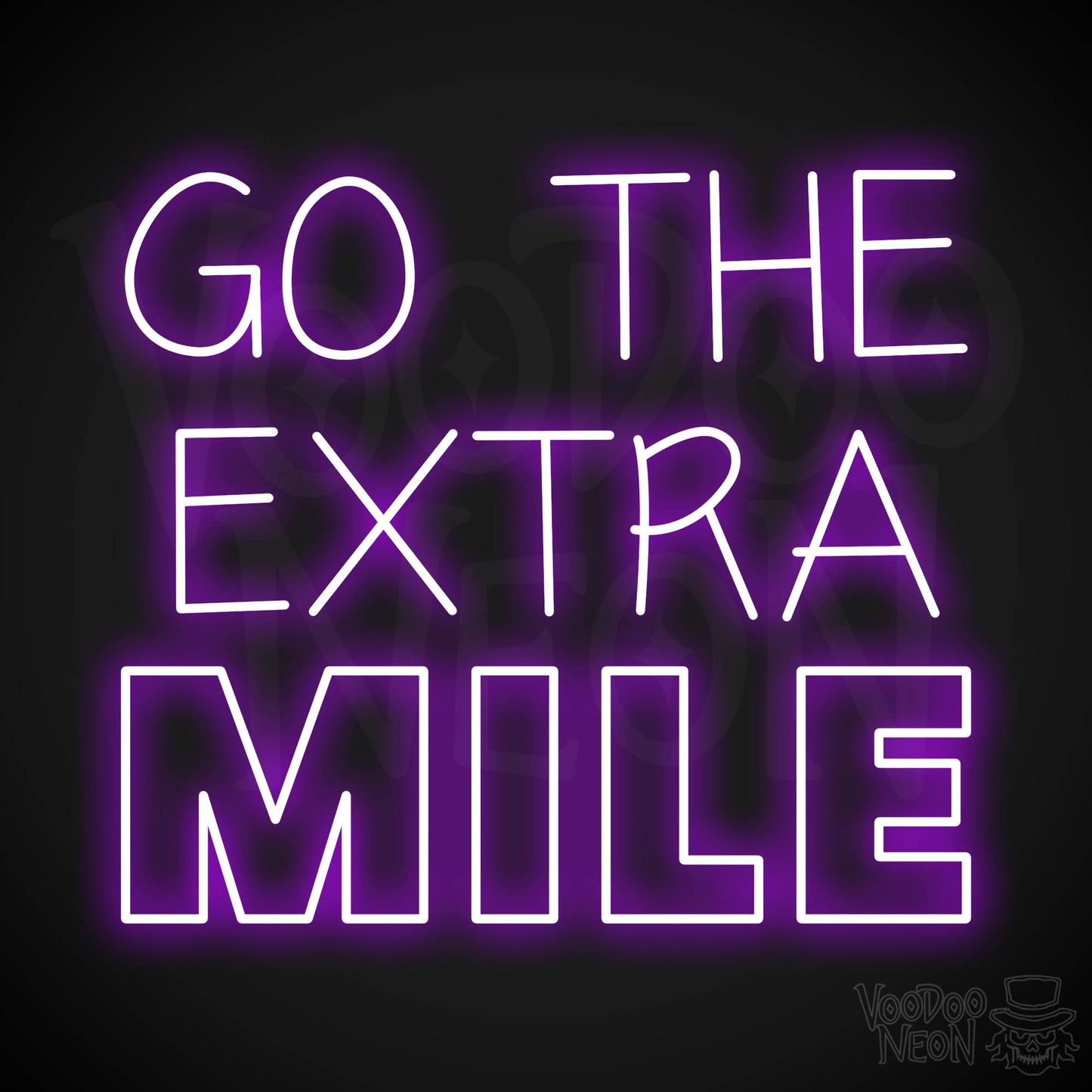 Go The Extra Mile LED Neon - Purple
