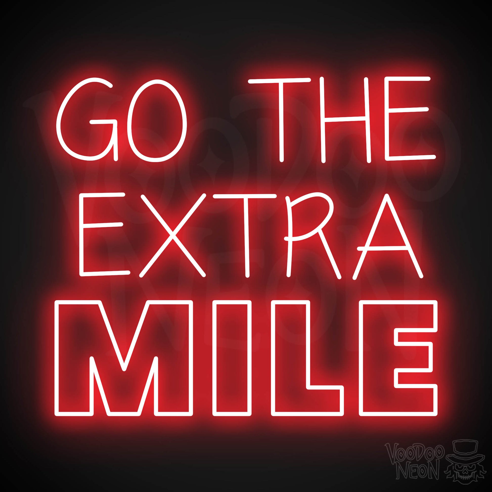 Go The Extra Mile LED Neon - Red