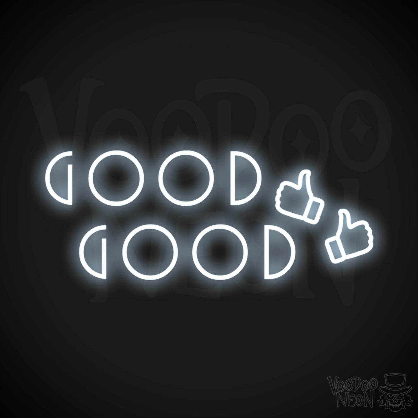 Good Good Neon Sign - Neon Good Good Sign - Light Up Sign - Color Cool White