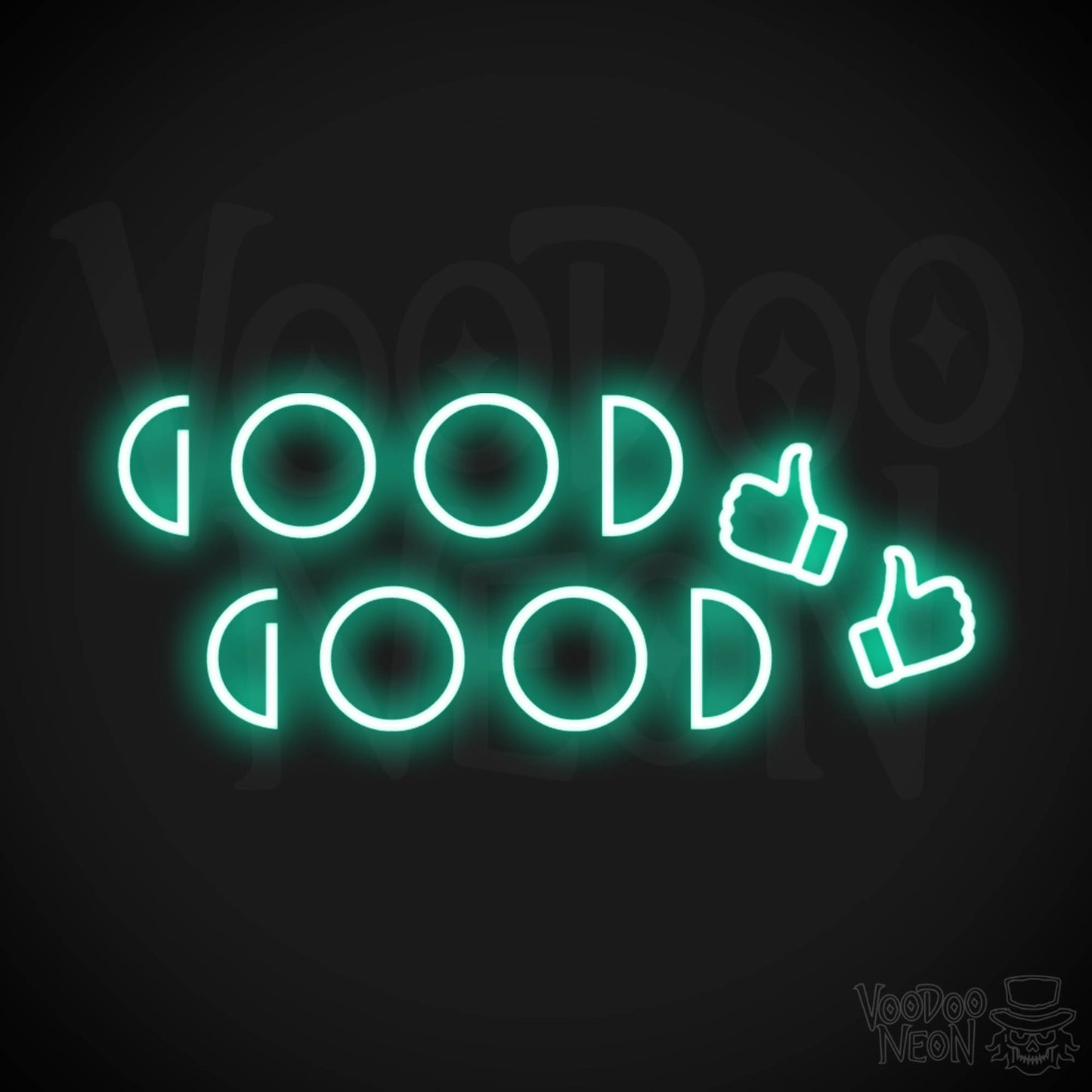 Good Good Neon Sign - Neon Good Good Sign - Light Up Sign - Color Light Green
