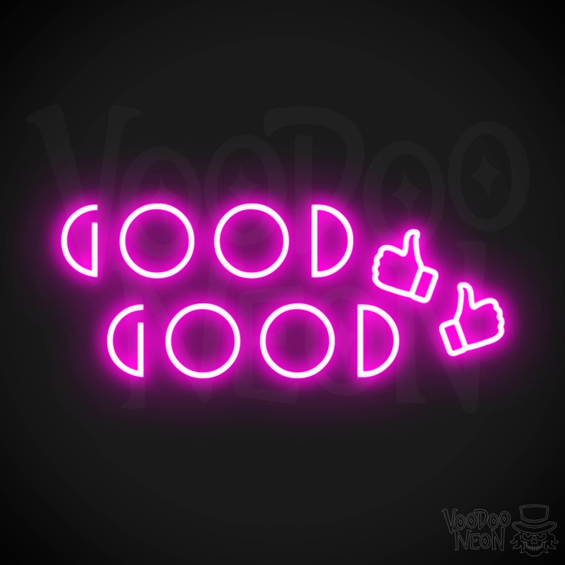 Good Good Neon Sign - Neon Good Good Sign - Light Up Sign - Color Pink