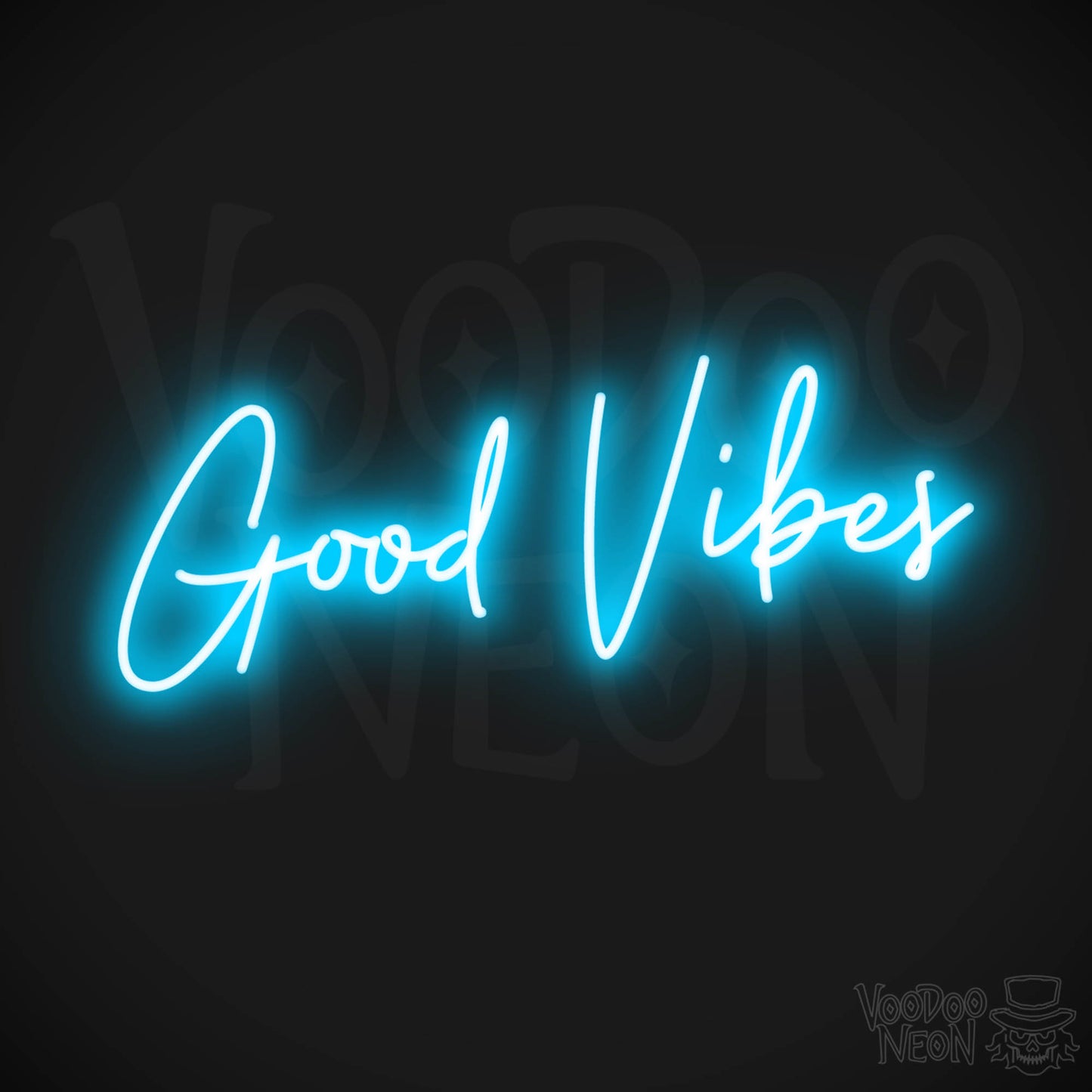 Good Vibes LED Neon - Dark Blue