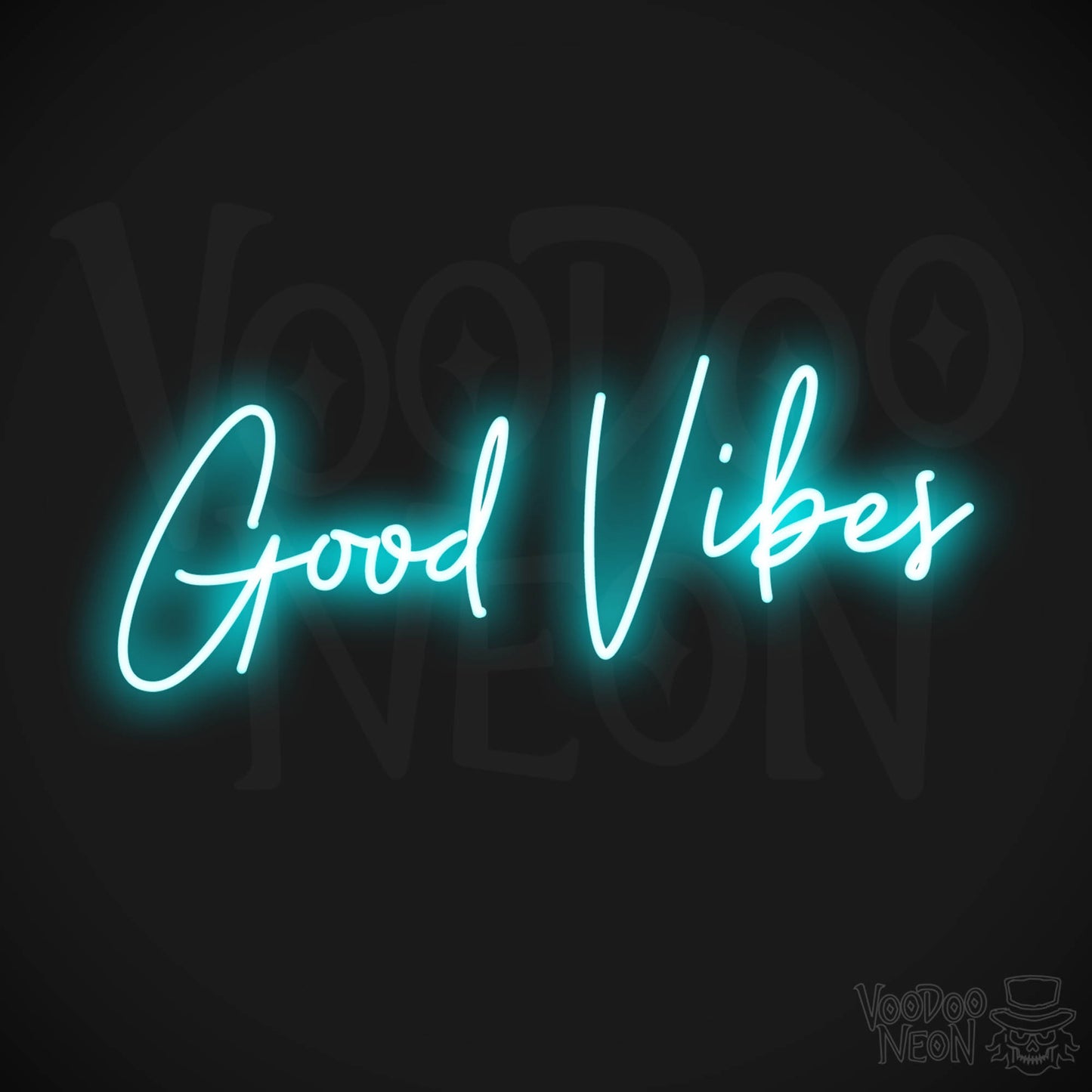 Good Vibes LED Neon - Ice Blue