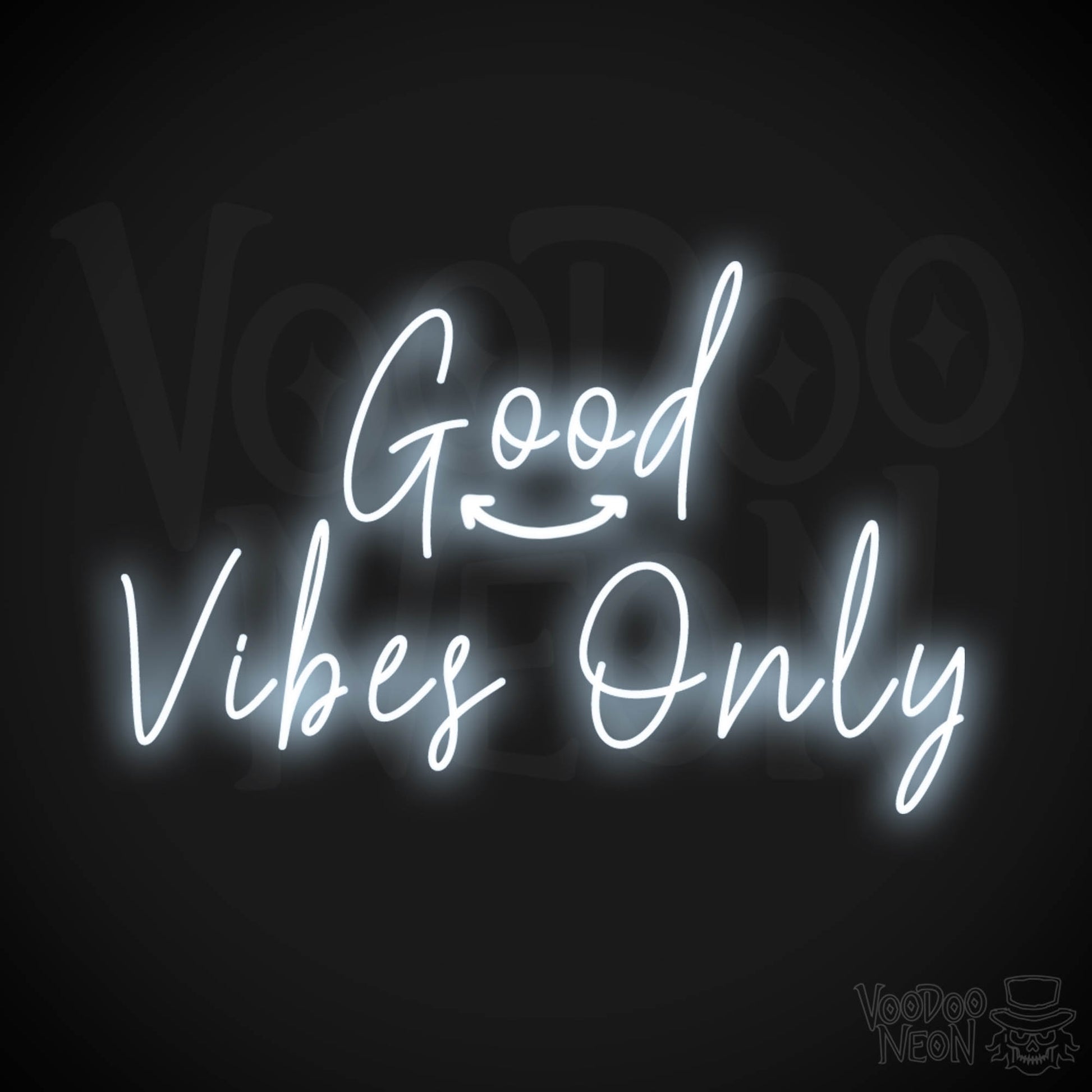 Good Vibes Only Neon Sign - Good Vibes Only Sign - LED Sign - Color Cool White