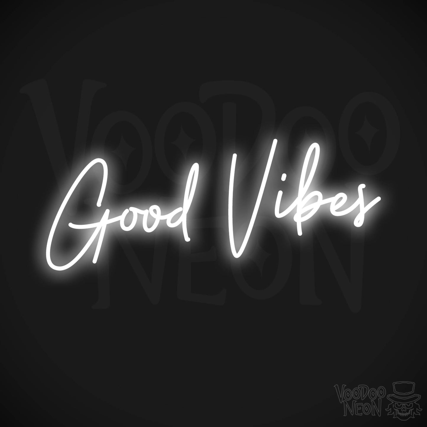Good Vibes LED Neon - White