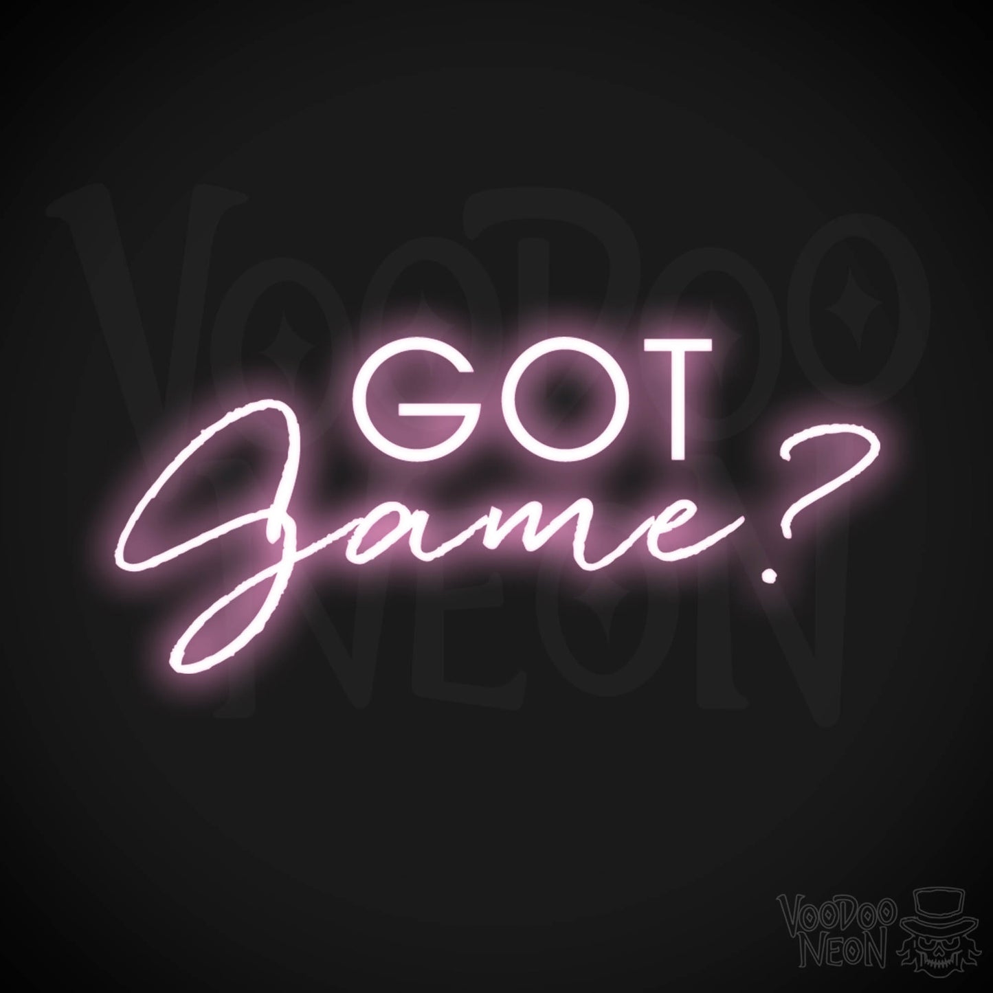 Got Game Neon Sign - Neon Got Game Sign - Color Light Pink