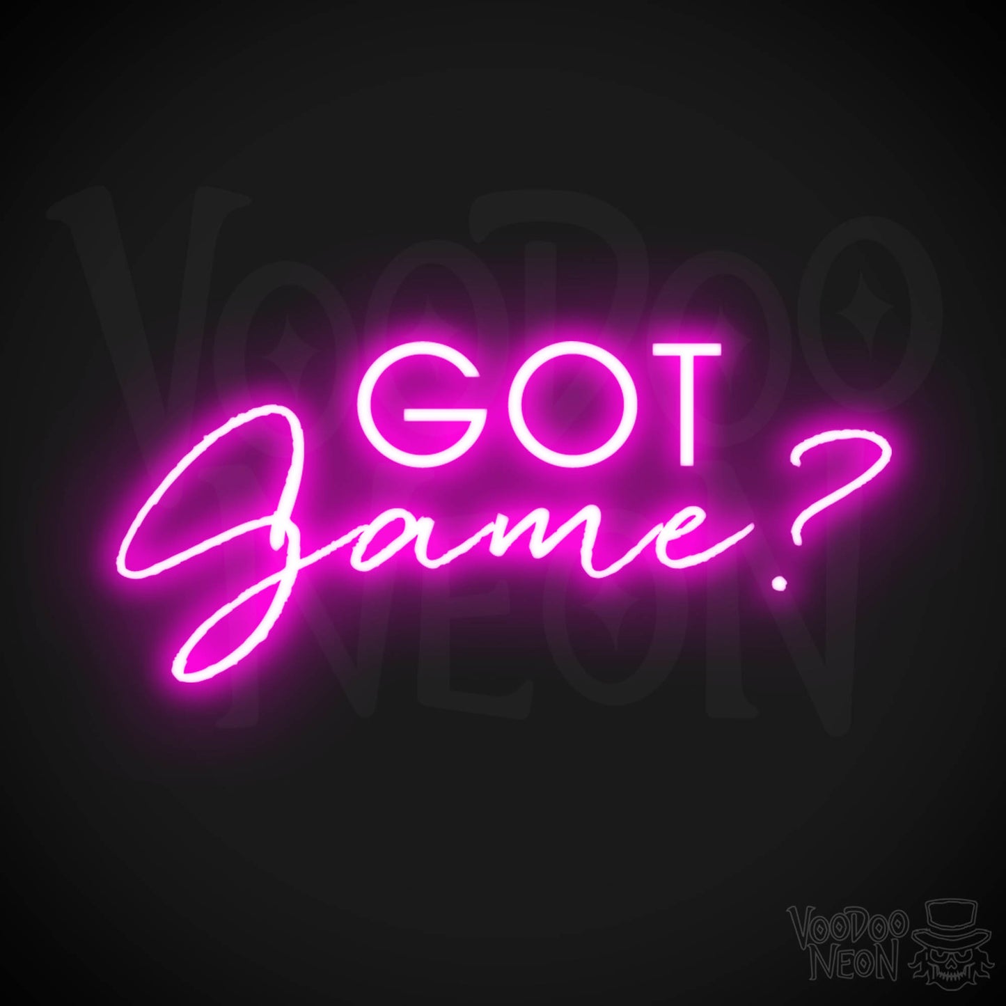 Got Game Neon Sign - Neon Got Game Sign - Color Pink