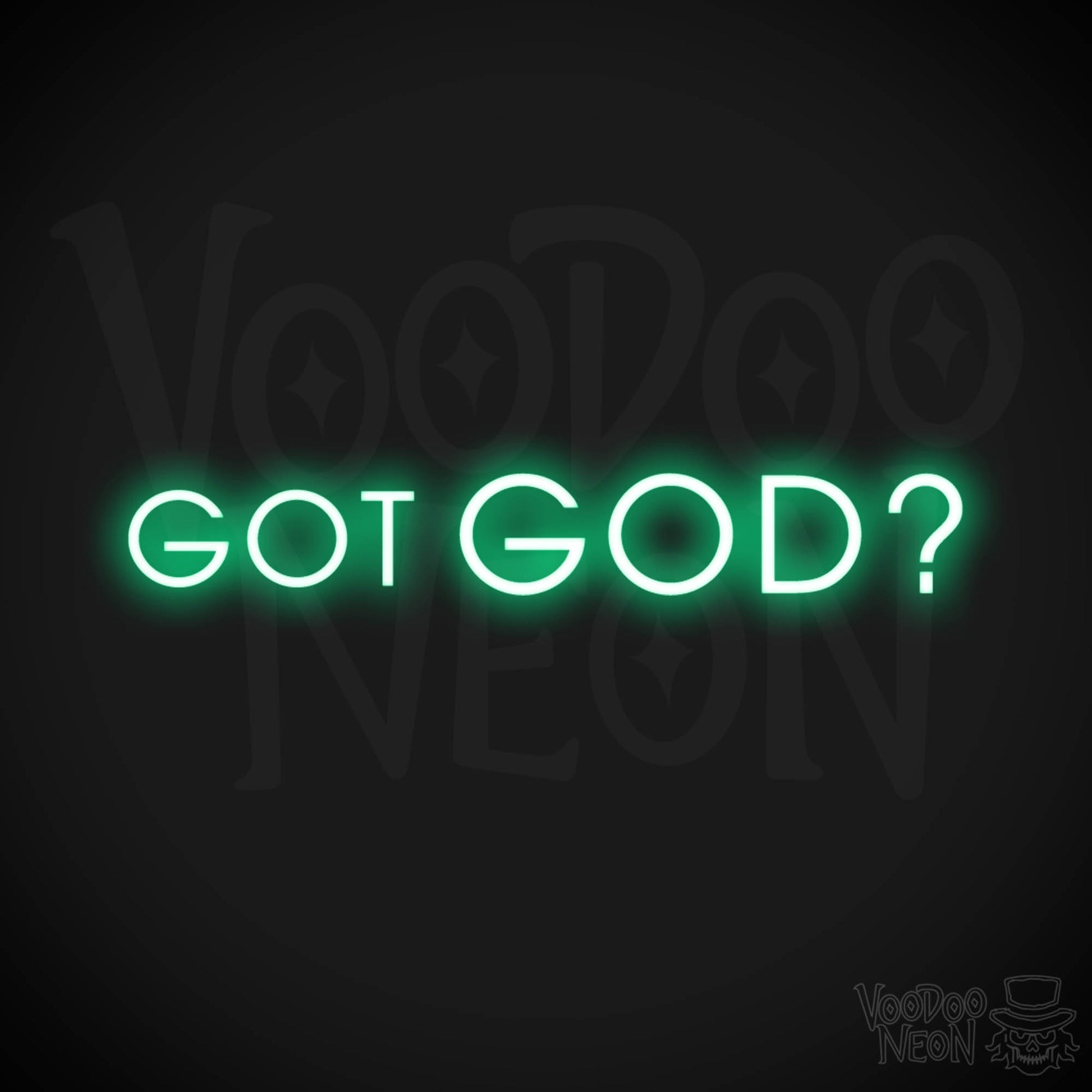 Got God Neon Sign - Neon Got God Sign - Neon God Sign - LED Wall Art - Color Green