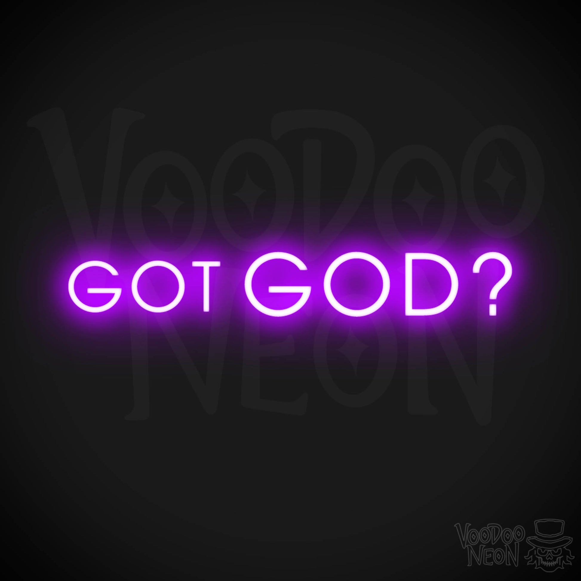 Got God Neon Sign - Neon Got God Sign - Neon God Sign - LED Wall Art - Color Purple