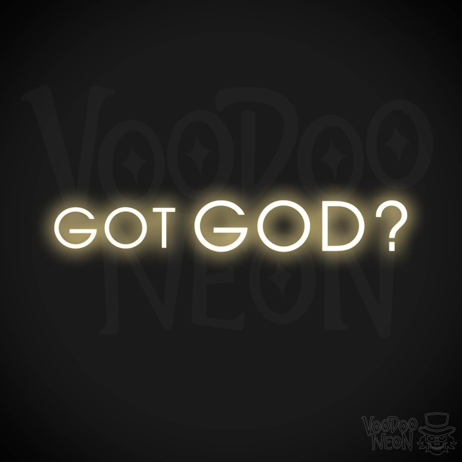 Got God Neon Sign - Neon Got God Sign - Neon God Sign - LED Wall Art - Color Warm White