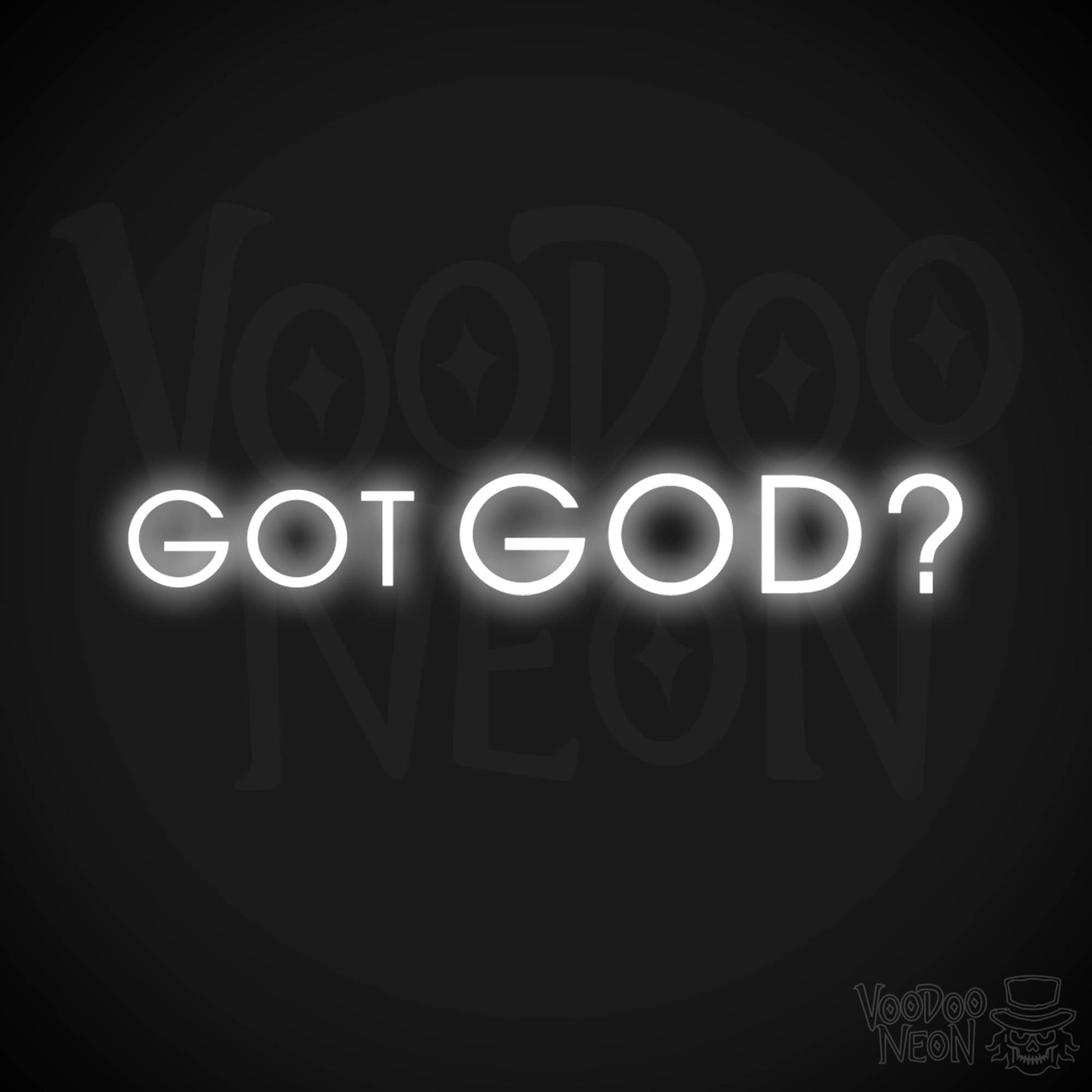 Got God Neon Sign - Neon Got God Sign - Neon God Sign - LED Wall Art - Color White