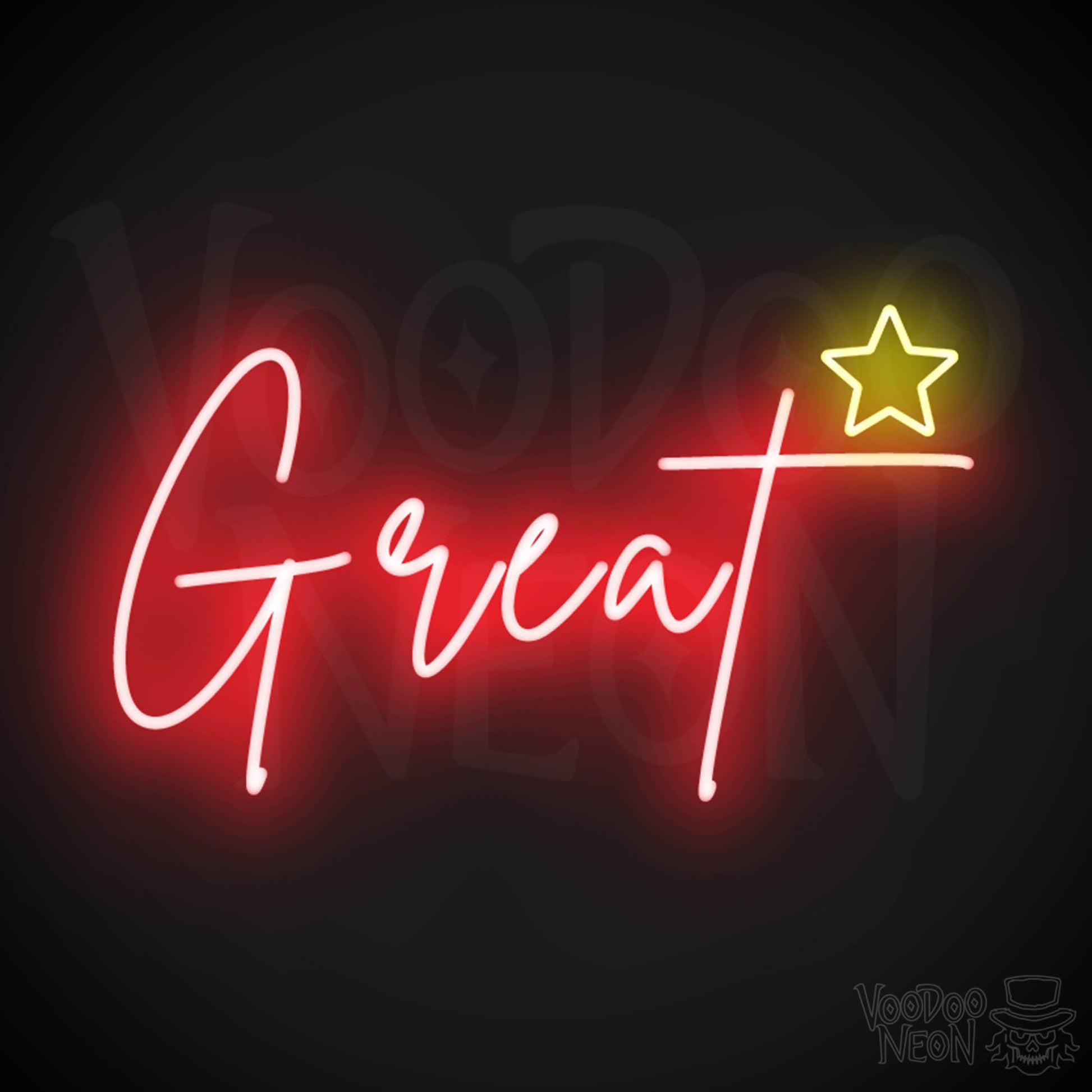 Great Neon Sign - Neon Great Sign - Color Multi-Color