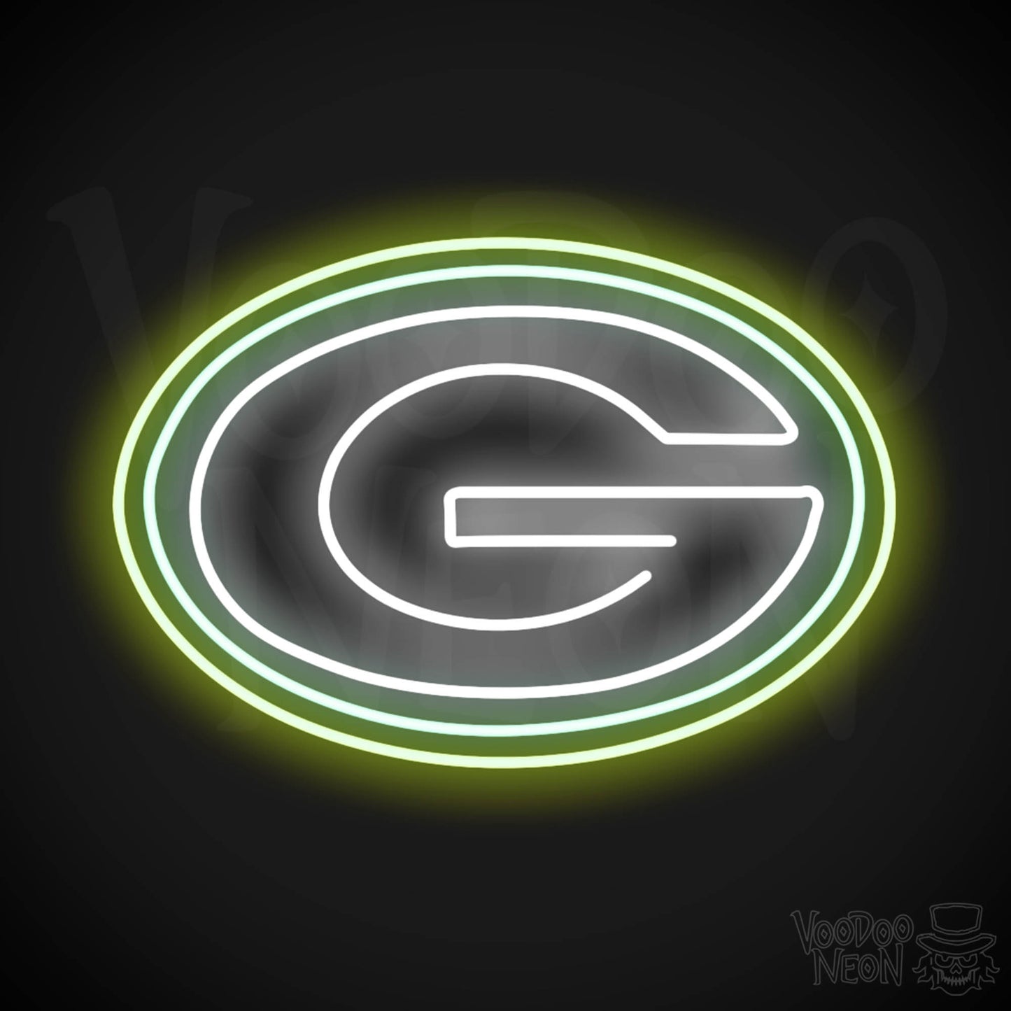 Green Bay Packers Neon Sign - Green Bay Packers Sign - Neon Packers Logo Wall Art - Color Multi-Color