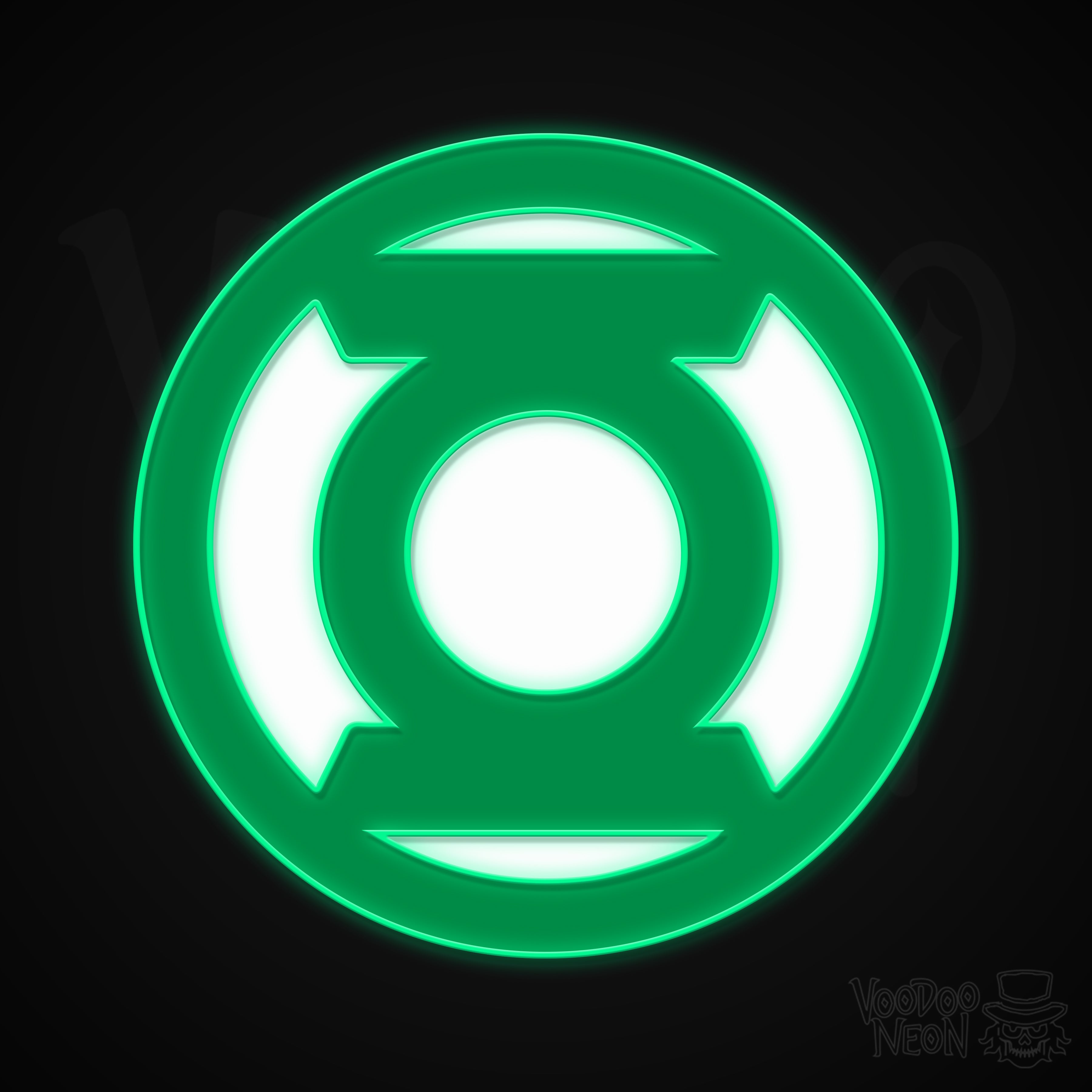 Green Lantern Neon Sign