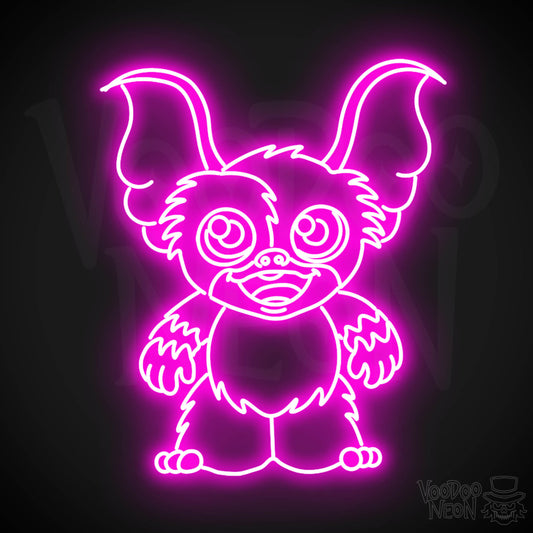 Gremlins Neon Sign - Neon Gremlins Sign - Decor - Wall Art - Color Pink