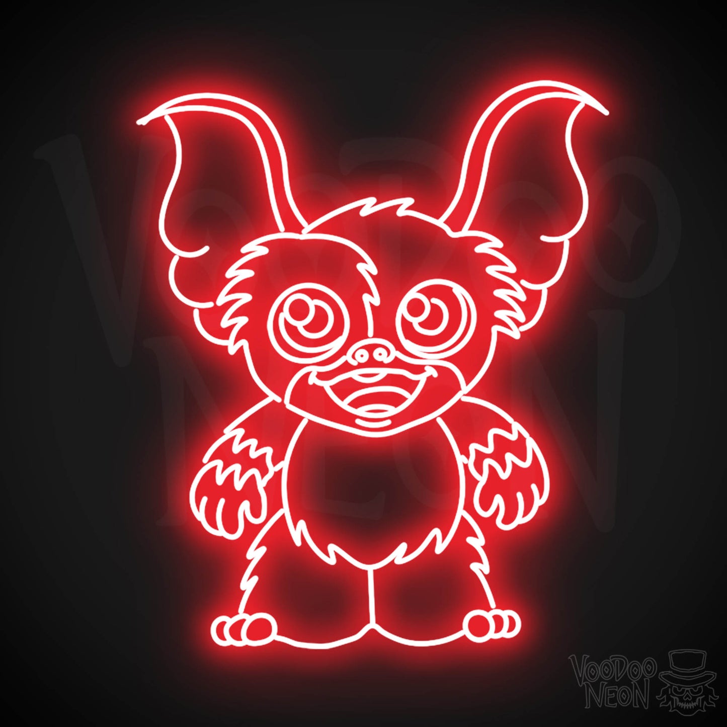 Gremlins Neon Sign - Neon Gremlins Sign - Decor - Wall Art - Color Red