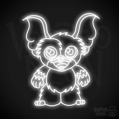 Gremlins Neon Sign - Neon Gremlins Sign - Decor - Wall Art - Color White