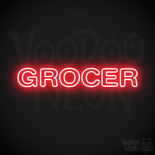 Grocer LED Neon - Red