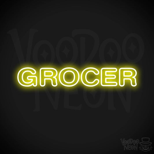 Grocer LED Neon - Yellow
