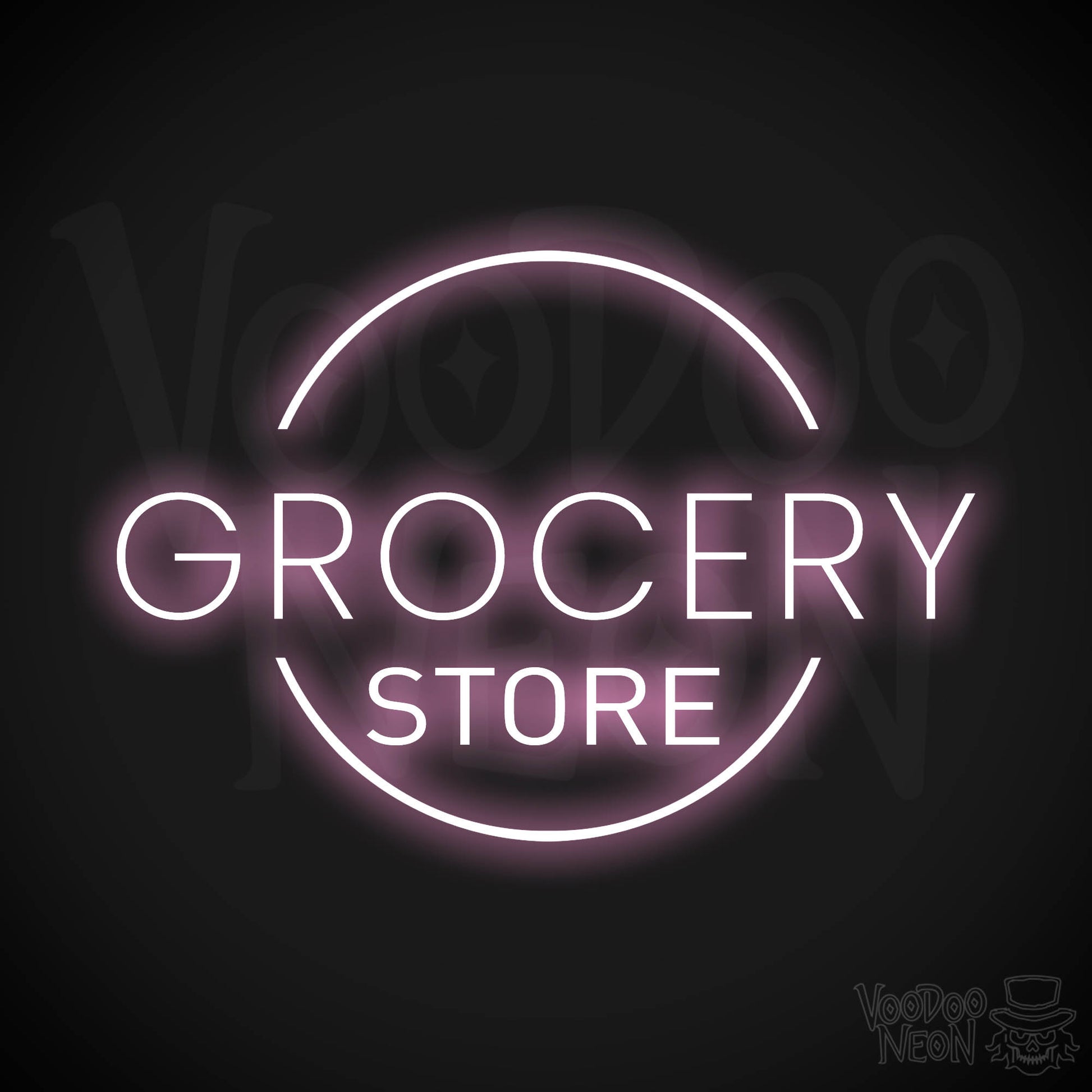 Grocery Store LED Neon - Light Pink