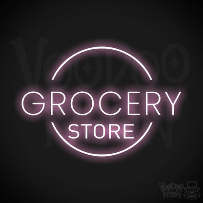 Grocery Store LED Neon - Light Pink