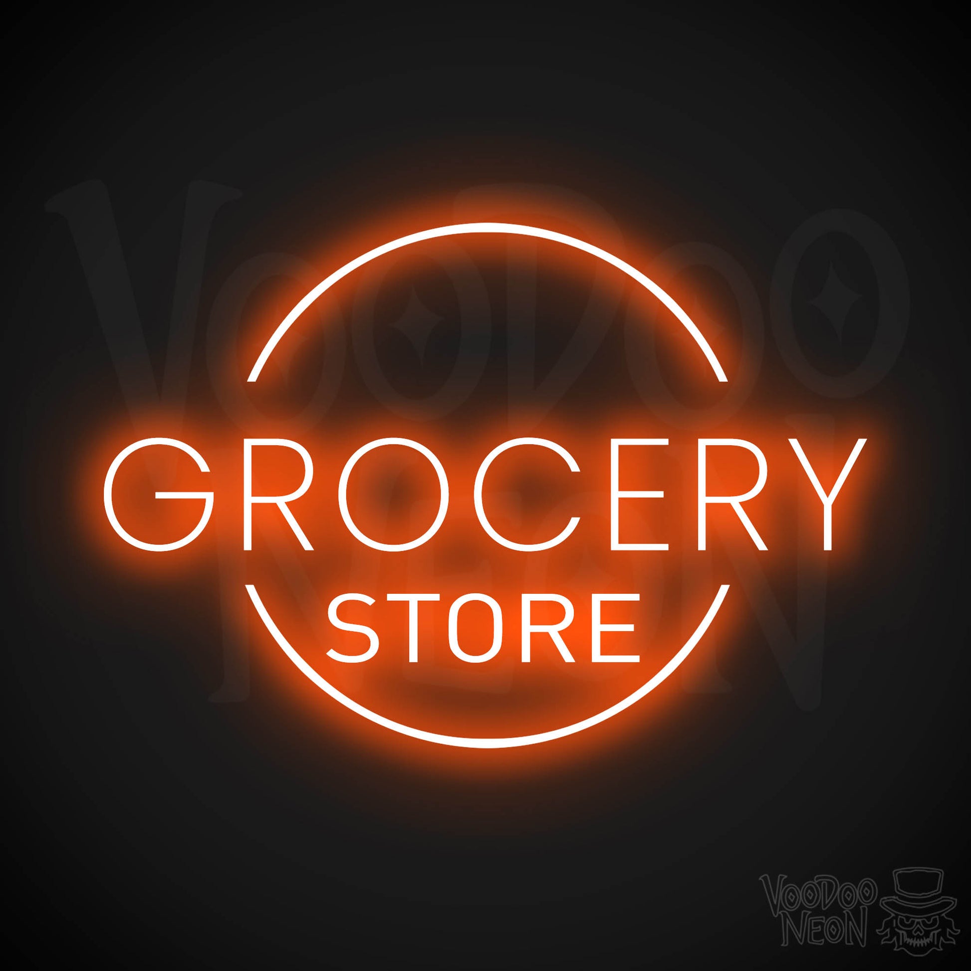 Grocery Store LED Neon - Orange