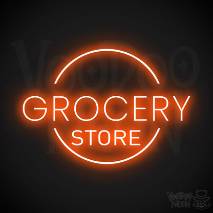 Grocery Store LED Neon - Orange