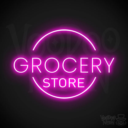 Grocery Store LED Neon - Pink