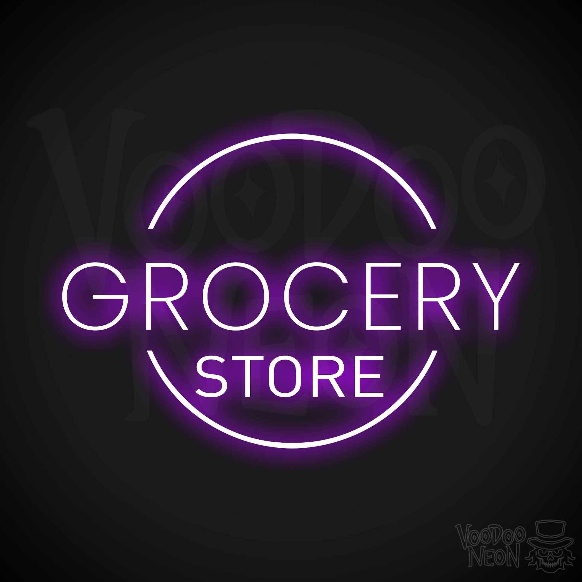 Grocery Store LED Neon - Purple
