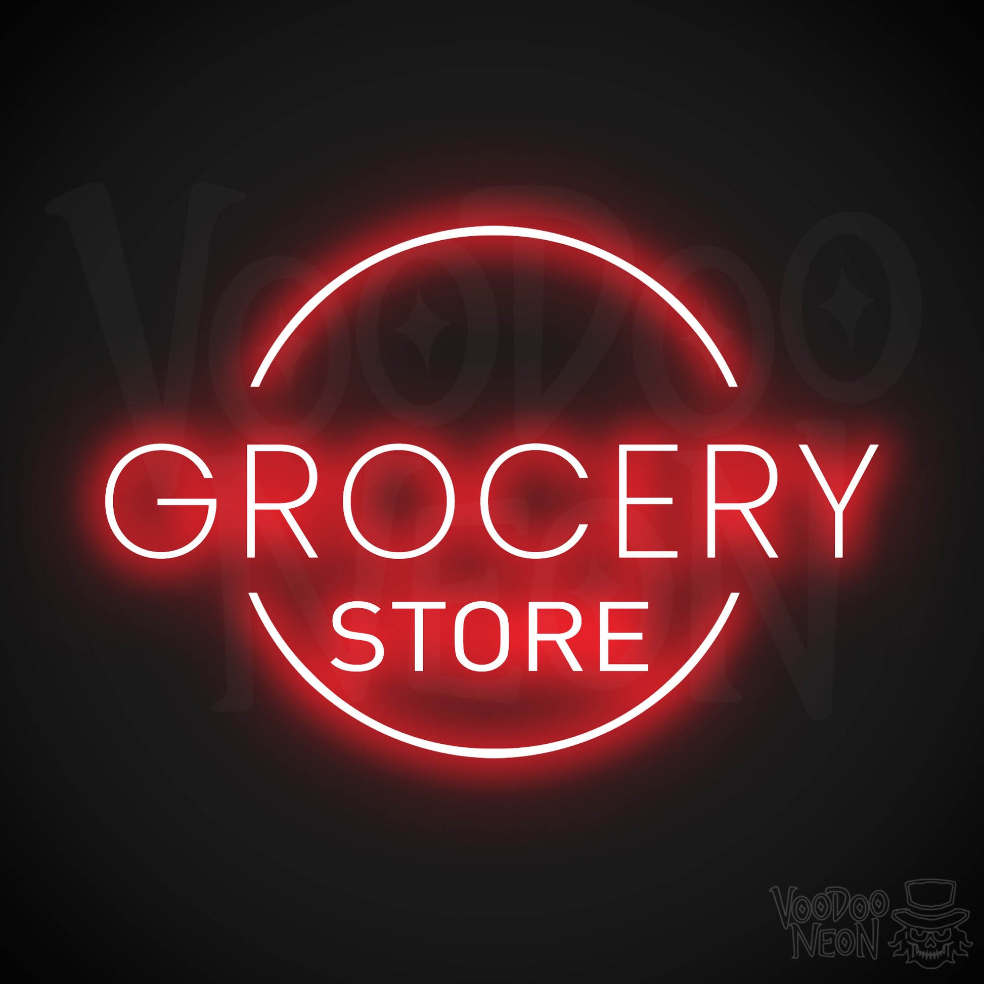 Grocery Store LED Neon - Red