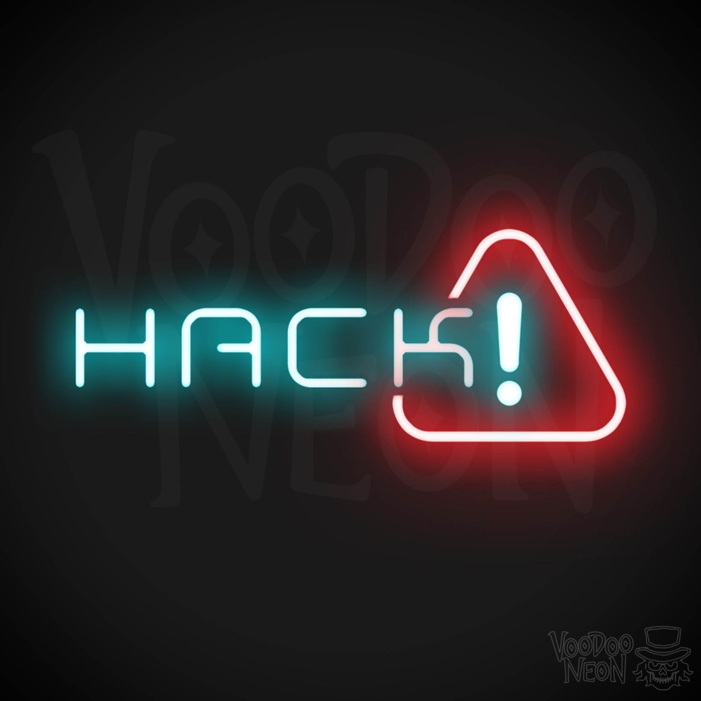 Hack Neon Sign - Neon Hack Sign - Word Sign - Color Multi-Color